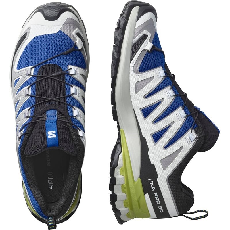 Salomon Herren Trailrunningschuhe SHOES XA PRO 3D V9 - Nautisches Blau/Legierung/Dunkle Zitrone