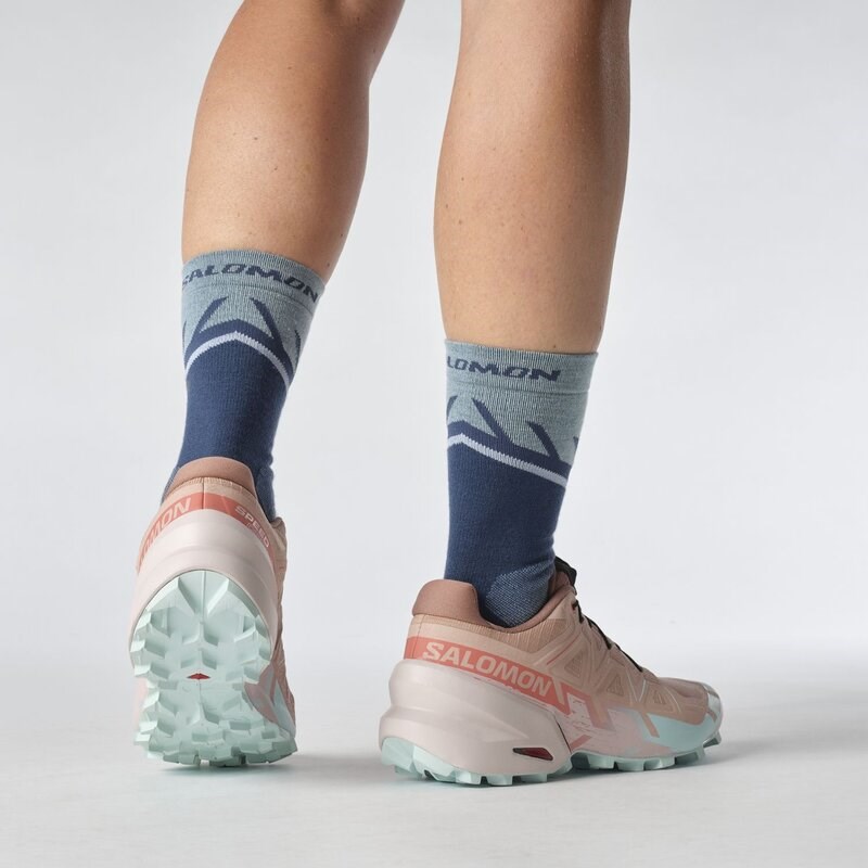 Salomon Damen Trailrunningschuhe SHOES SPEEDCROSS 6 W - Mahagonirose/Gedämpftes Violett/Eisiges Aqua