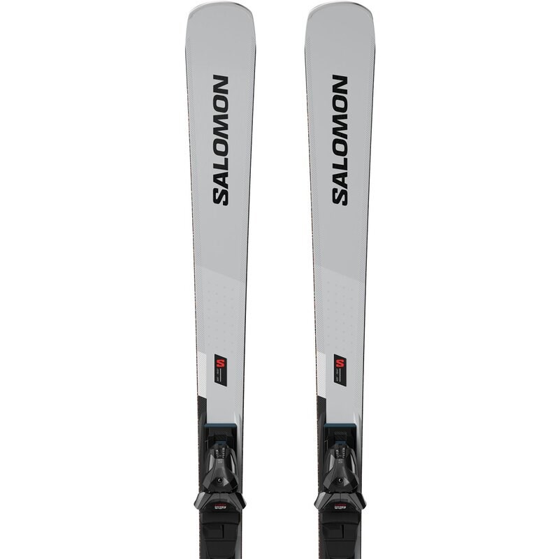 Salomon Herren All-Mountain Ski E - Silber Metallic/Schwarz/Weiß