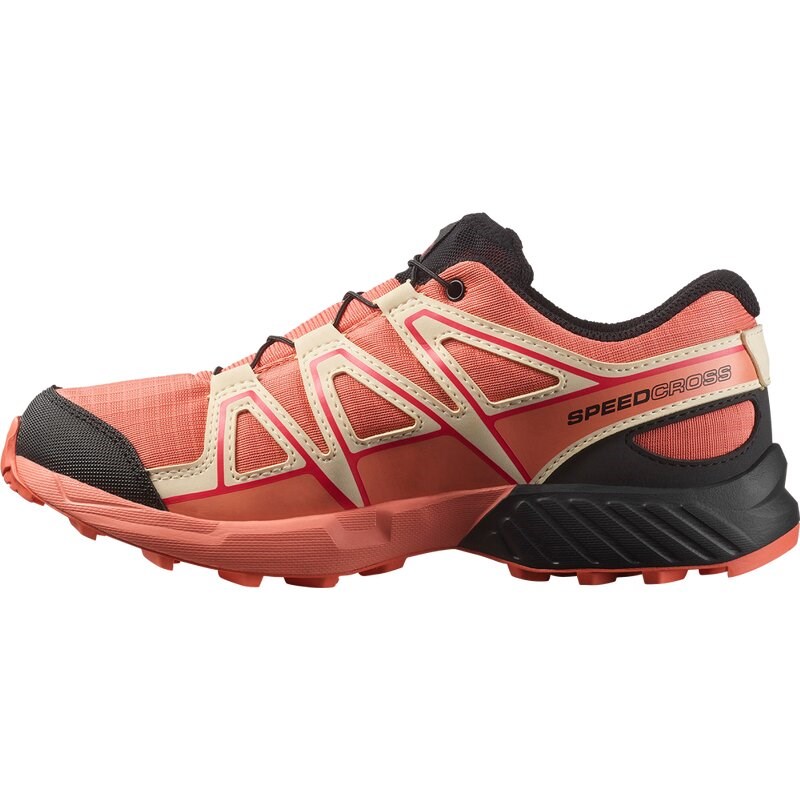 Salomon Kinder Trekkinghalbschuhe SHOES SPEEDCROSS WP J - Emberglow/Zarter Pfirsich/Fusionskoralle