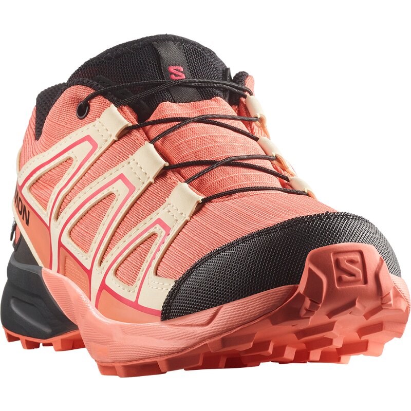 Salomon Kinder Trekkinghalbschuhe SHOES SPEEDCROSS WP J - Emberglow/Zarter Pfirsich/Fusionskoralle