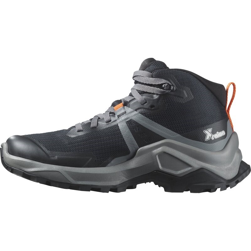 Salomon Kinder Multifunktionsstiefel SHOES X RAISE MID GTX J - Schwarz/Stiller Farbton/Drachenfeuer