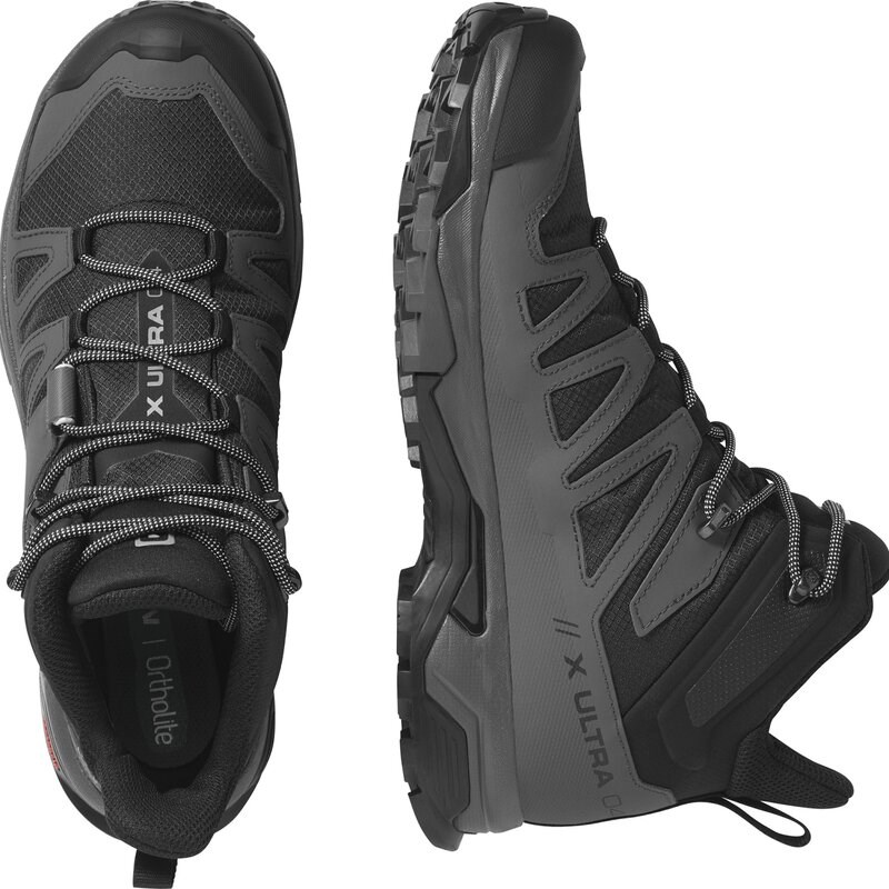 Salomon Herren Multifunktionsstiefel SHOES X ULTRA 4 MID GTX - Schwarz/Magnet/Perlblau