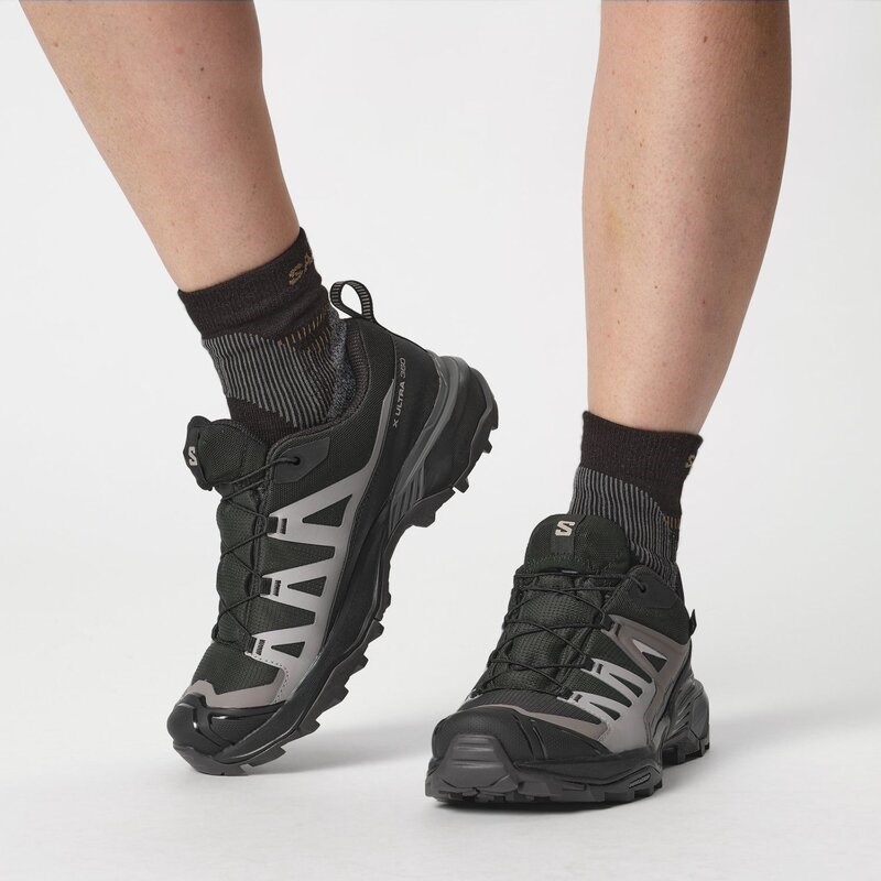 Salomon Damen Multifunktionsschuhe SHOES X ULTRA 360 GTX W - Schwarz/Pflaumenkätzchen/Schiefer