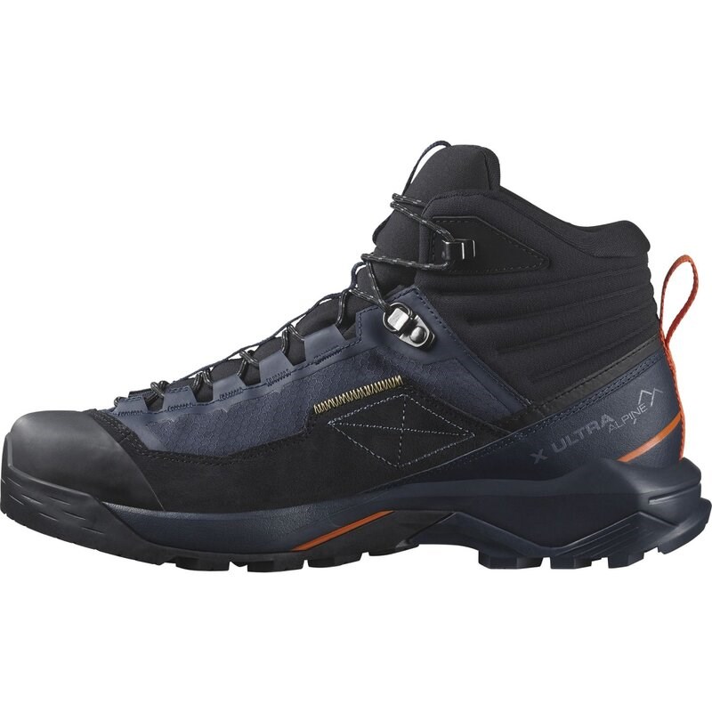 Salomon Herren Multifunktionsstiefel SHOES X ULTRA ALPINE MID GTX Blue - Blaue Nächte/Schwarz/Rotorange