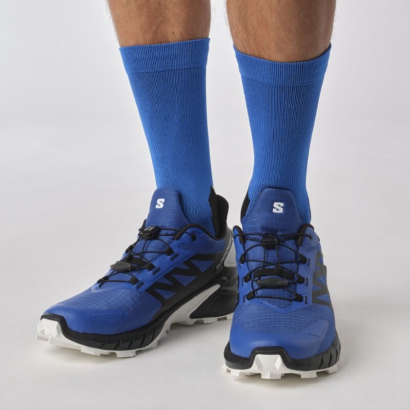 Salomon Herren Trailrunningschuhe SHOES SUPERCROSS 4 GTX - Lapis Blue/Black/White