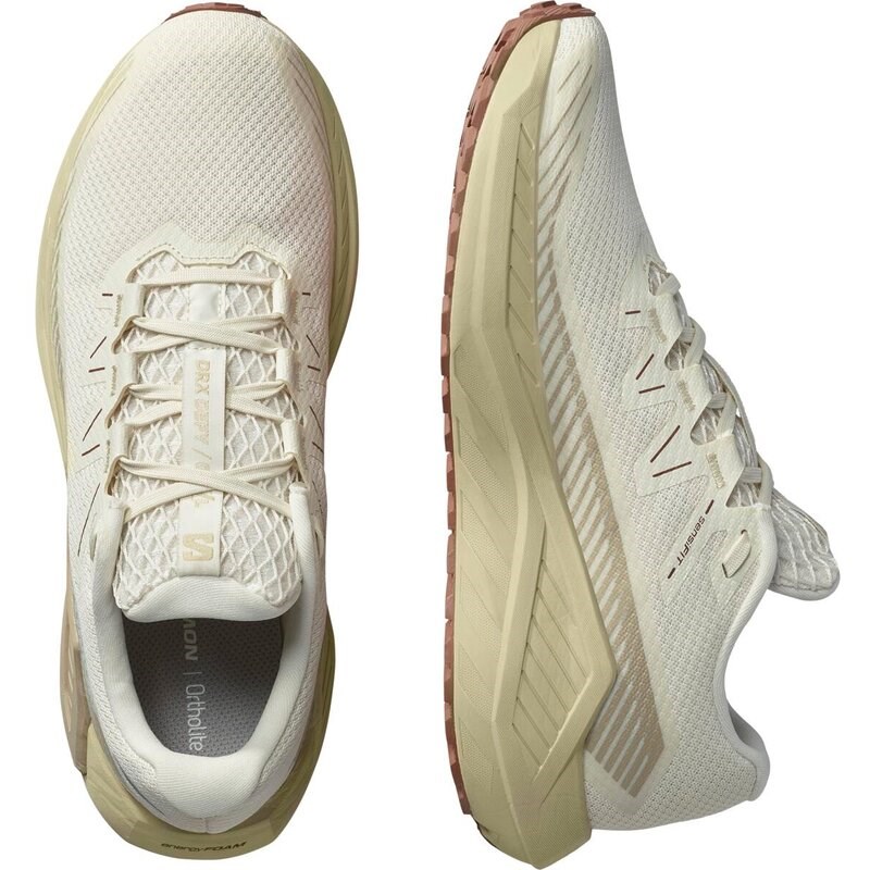 Salomon Herren Laufschuhe SHOES DRX DEFY GRVL - Vanilleeis/Grüner Nebel/Weißer Pfeffer