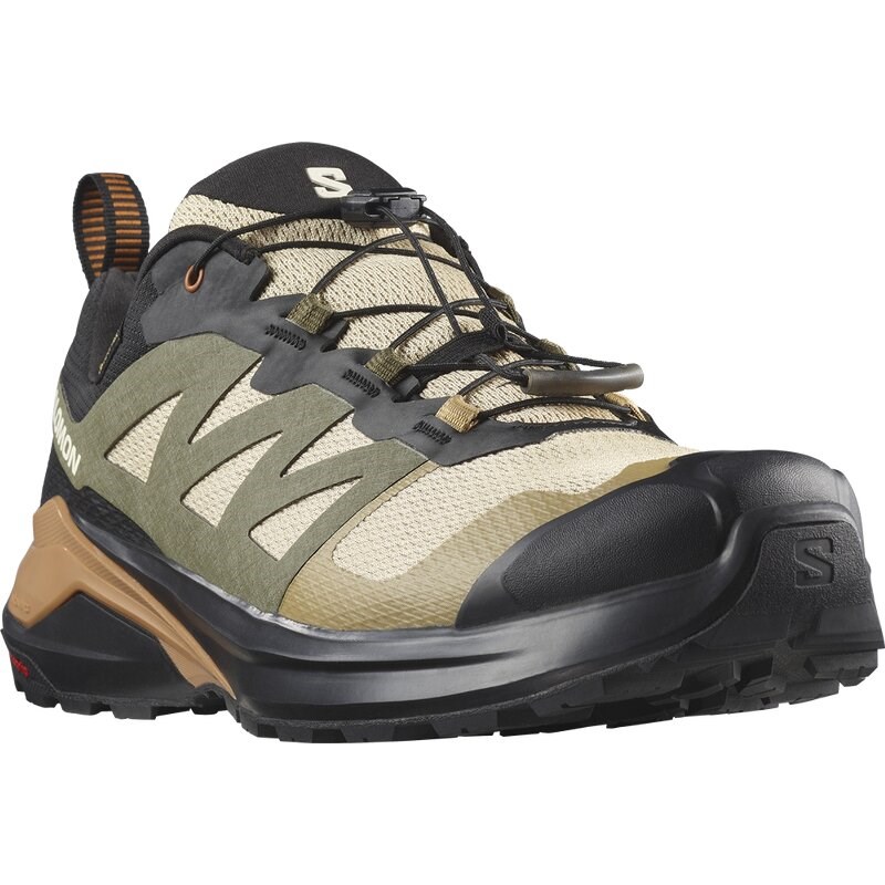 Salomon Herren Trailrunningschuhe SHOES X-ADVENTURE GTX - Safari/Schwarz/Zuckermandel