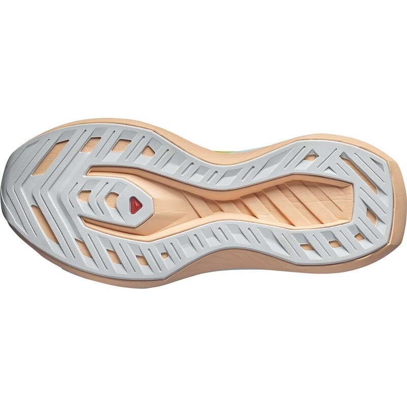 Salomon Damen Laufschuhe SHOES DRX BLISS W Sun - Sonnenlimette/Tanager-Türkis/Pfirsich