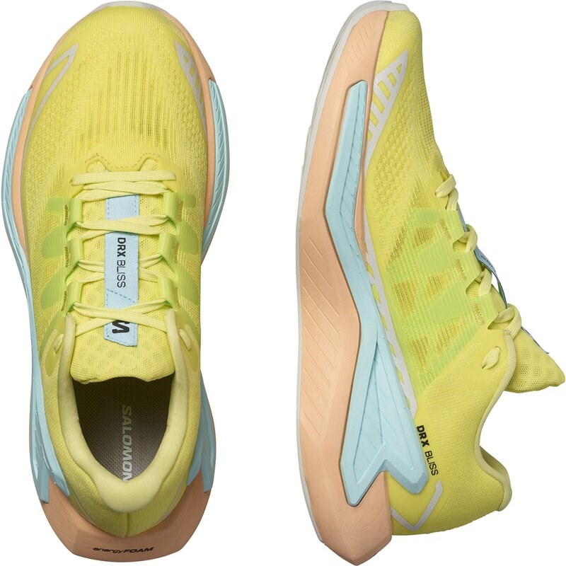 Salomon Damen Laufschuhe SHOES DRX BLISS W Sun - Sonnenlimette/Tanager-Türkis/Pfirsich