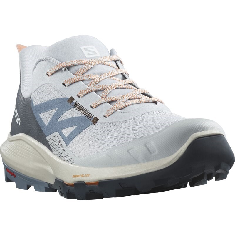 Salomon Herren Multifunktionsschuhe SHOES OUTpulse GTX Pearl - Perlblau/Chinablau/Korallengold