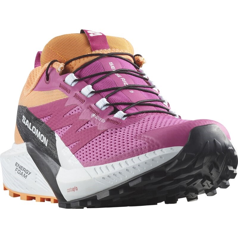 Salomon Damen Trailrunningschuhe SHOES SENSE RIDE 5 GTX W Rose - Rosenviolett/Weiß/Paradiesvogelblume