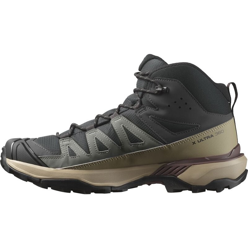 Salomon Herren Multifunktionsstiefel SHOES X ULTRA 360 MID GTX - Phantom/Wüstenbraun/Rumrosine