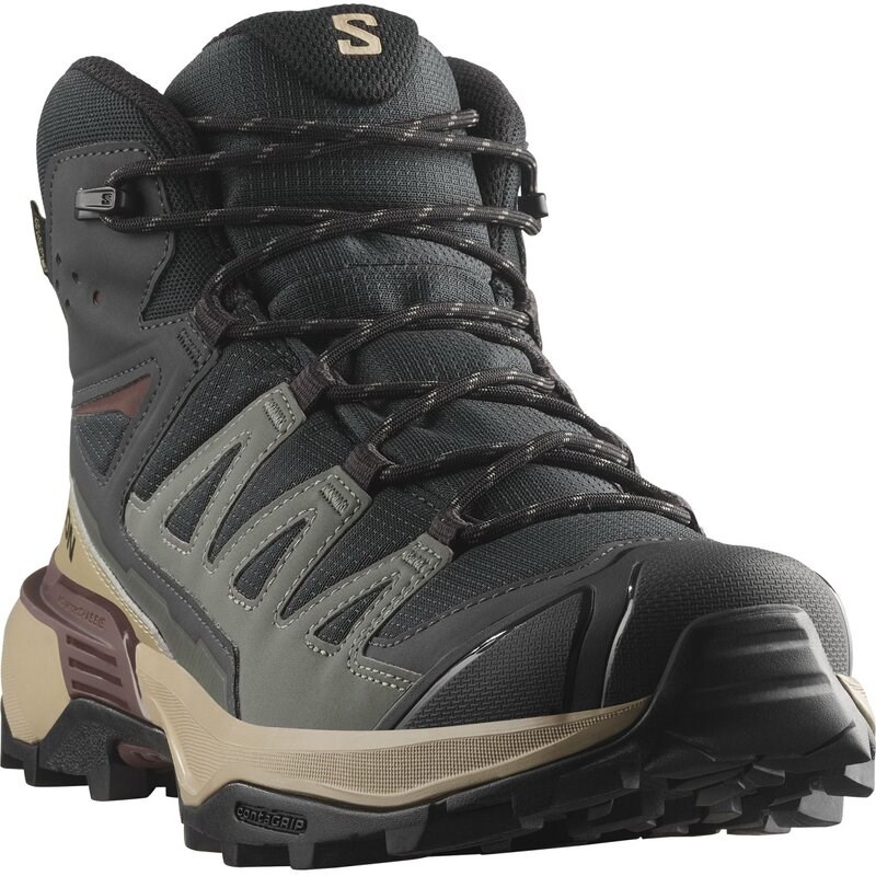 Salomon Herren Multifunktionsstiefel SHOES X ULTRA 360 MID GTX - Phantom/Wüstenbraun/Rumrosine