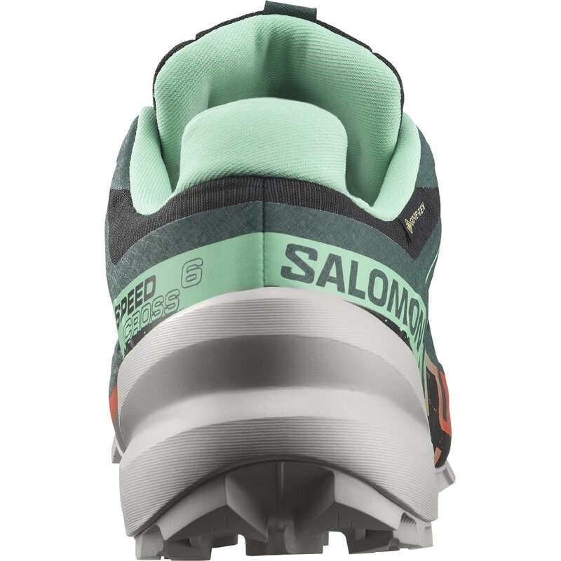 Salomon Damen Trailrunningschuhe SHOES SPEEDCROSS 6 GTX W - Schwarz/Elektrisches Grün/Kirschtomate