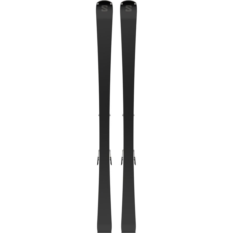 Salomon Damen All-Mountain Ski E - Schwarz/Cordovan Metallic/Silber Metallic