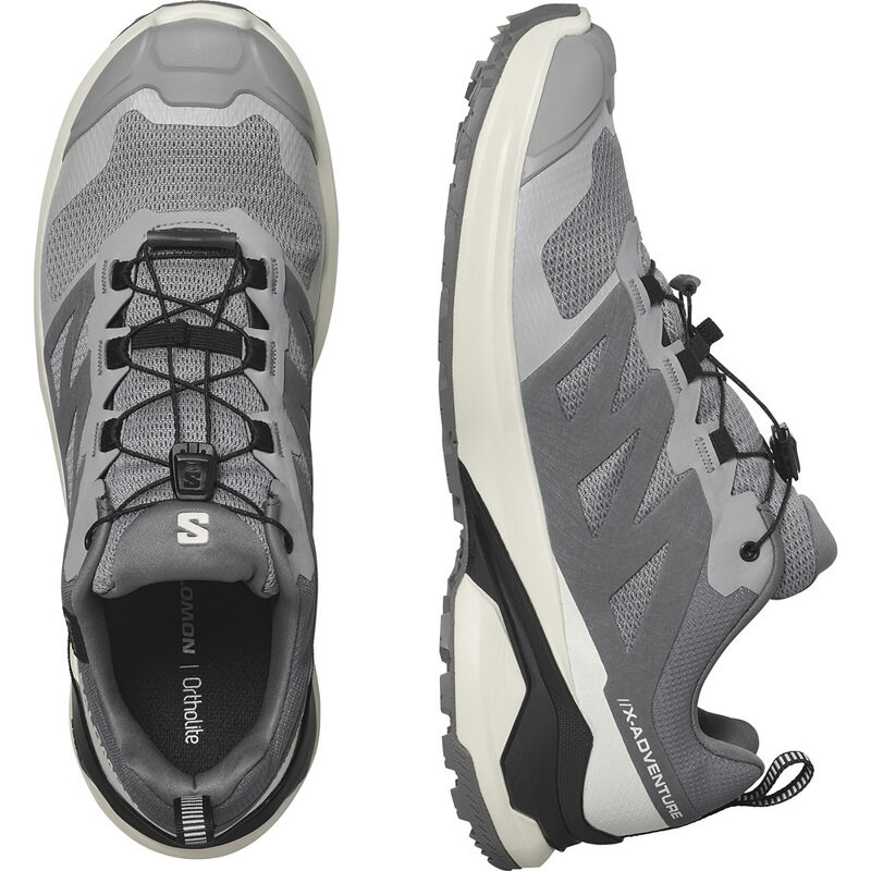 Salomon Herren Trailrunningschuhe SHOES X-ADVENTURE GTX Gray - Grauer Flanell/Vanilleeis/Schwarz