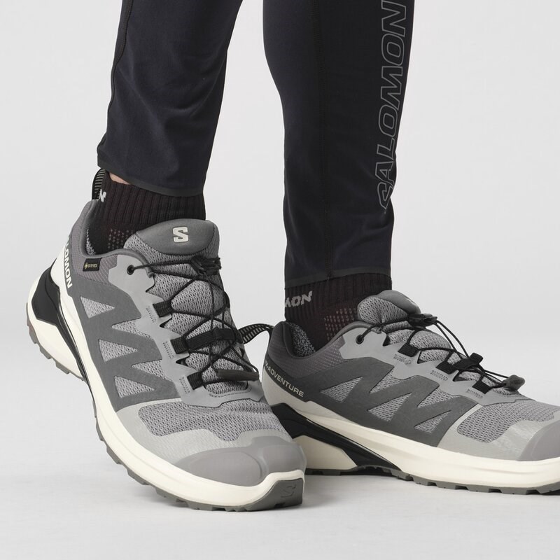 Salomon Herren Trailrunningschuhe SHOES X-ADVENTURE GTX Gray - Grauer Flanell/Vanilleeis/Schwarz