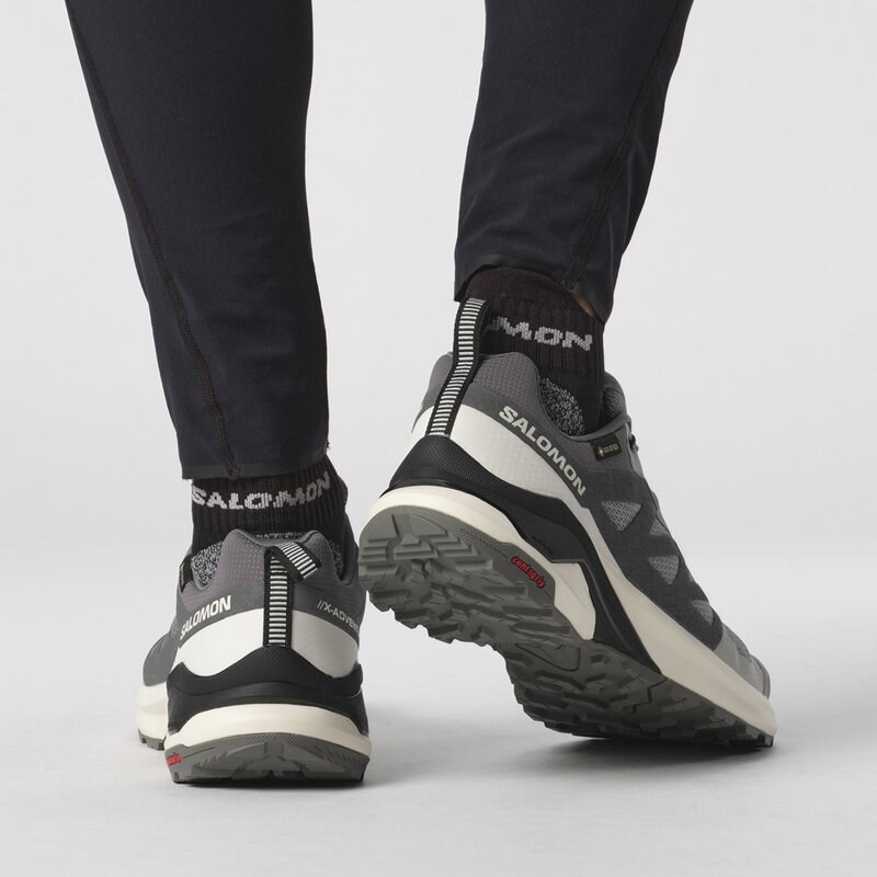Salomon Herren Trailrunningschuhe SHOES X-ADVENTURE GTX Gray - Grauer Flanell/Vanilleeis/Schwarz