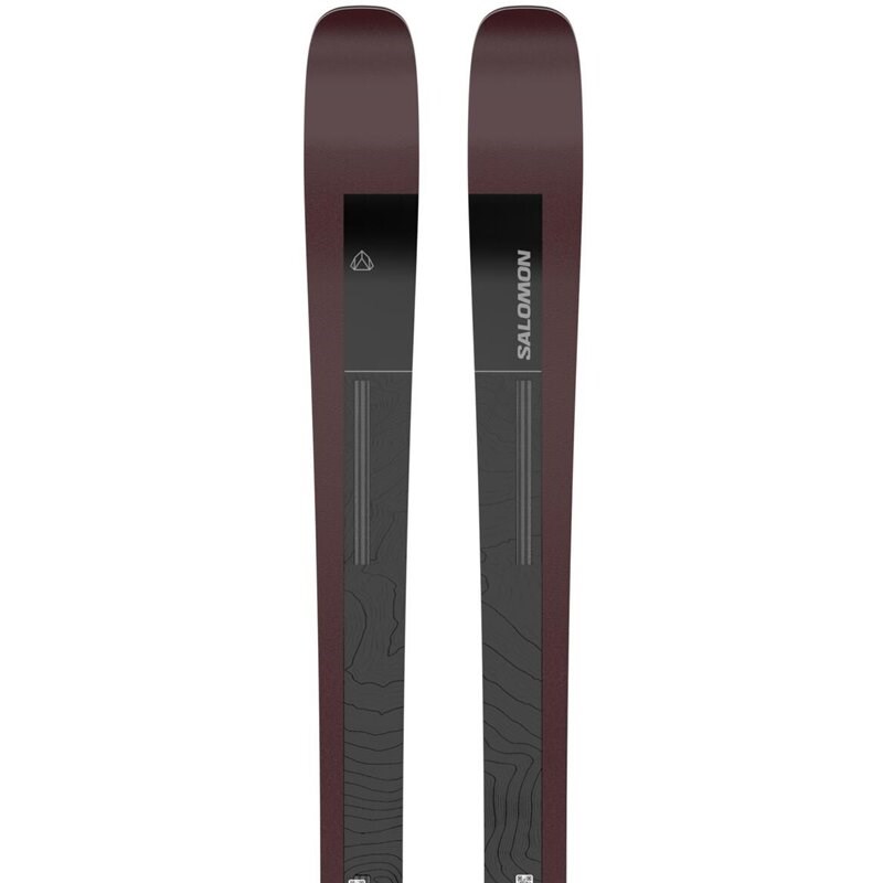 Salomon Herren All-Mountain Ski N STANCE 90 - Black/Burgundy Metallic