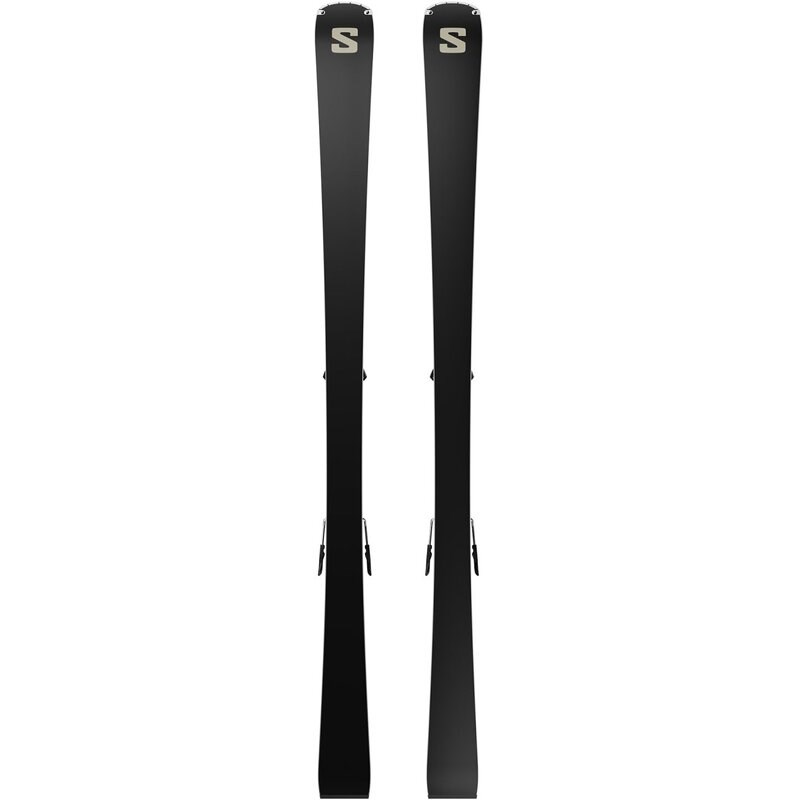 Salomon Damen All-Mountain Ski E - Silbermetallic/Hellbronzemetallic/Schwarz