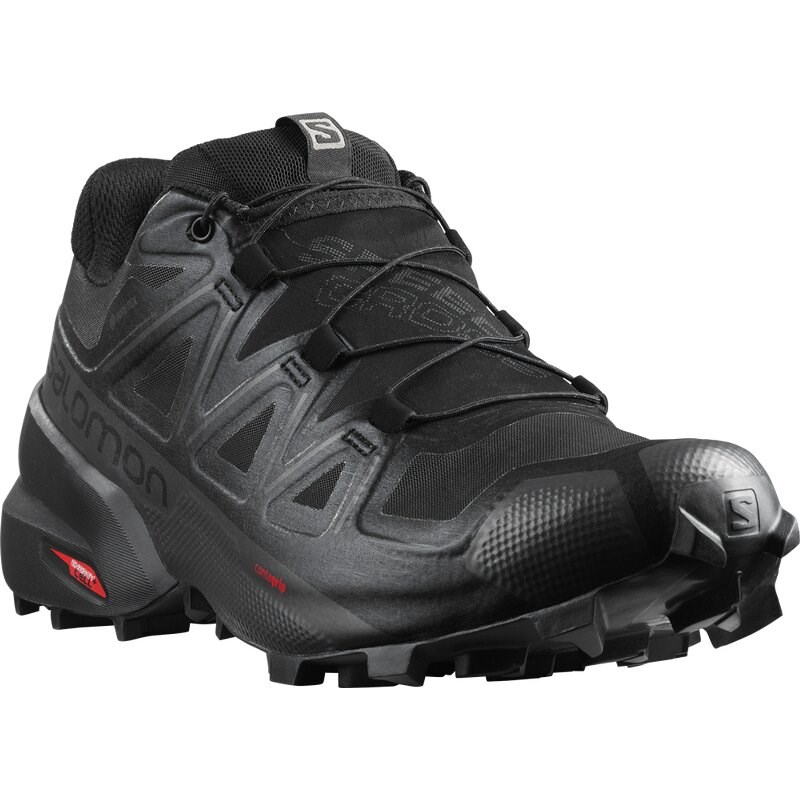 Salomon Herren Trailrunningschuhe "Supercross 5 - Schwarz/Schwarz/Phantom