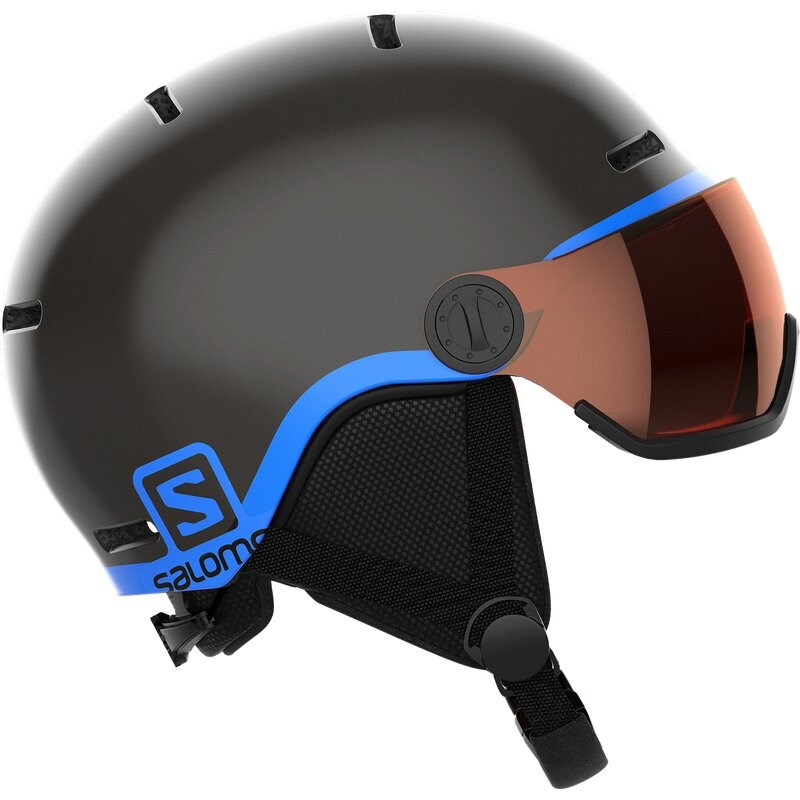 Salomon Kinder Helm GROM VISOR - Schwarz