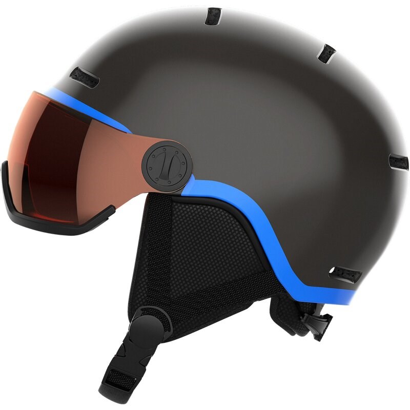 Salomon Kinder Helm GROM VISOR - Schwarz