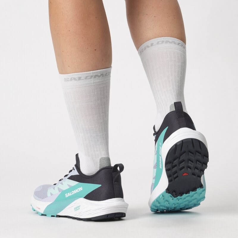 Salomon Damen Trailrunningschuhe SHOES SENSE RIDE 5 W - Kaschmirblau/Carbon/Pfauenblau