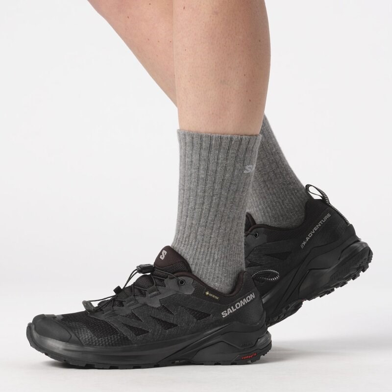 Salomon Damen Trailrunningschuhe SHOES X-ADVENTURE GTX W - Schwarz/Schwarz/Schwarz