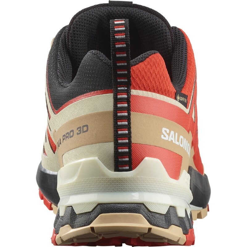 Salomon Herren Trailrunningschuhe SHOES XA PRO 3D V9 GTX - Aurorarot/Safari/Weiß