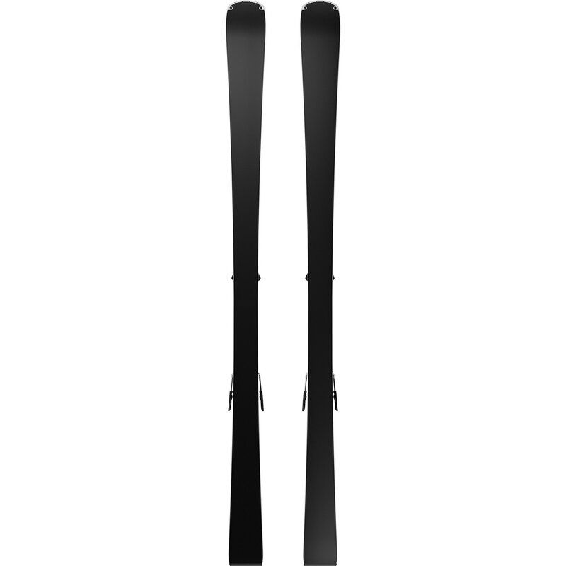 Salomon Damen All-Mountain Ski E - Schwarz/Silber Metallic