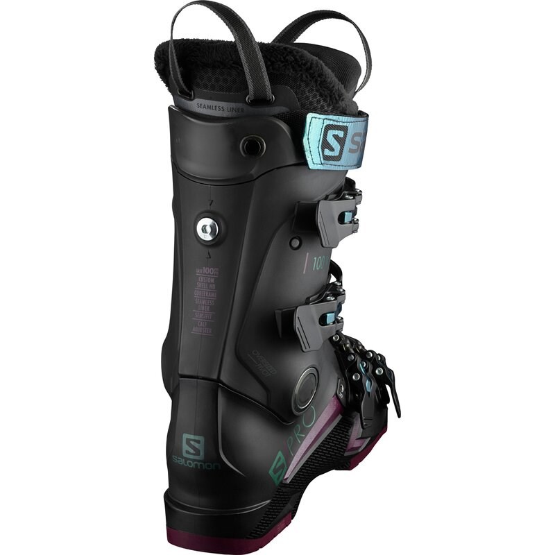 Salomon Damen ALP. BOOTS - Schwarz/Burgund/Shift Green/Blau