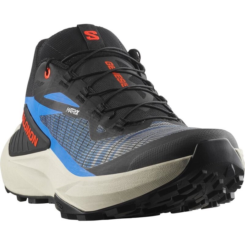 Salomon Herren Trailrunningschuhe SHOES GENESIS - Schwarz/Französischblau/Kirsche Tomate