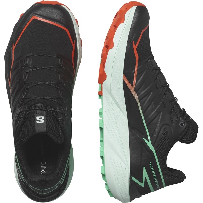 Salomon Damen Laufschuhe SHOES THUNDERCROSS W - Schwarz/Kirschtomate/Elektrisches Grün