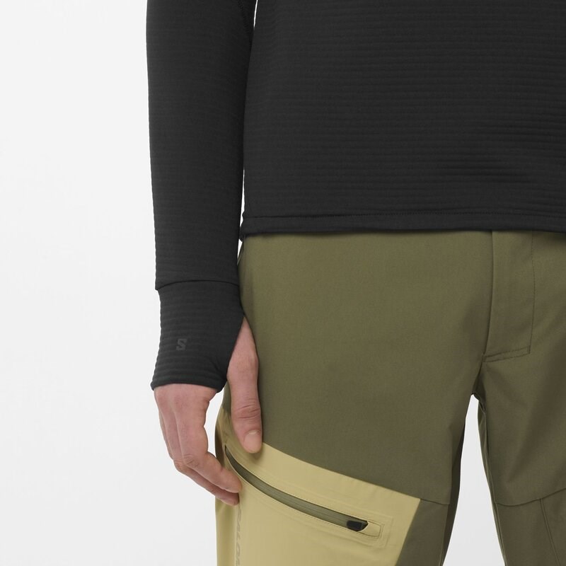 Salomon Herren Funktionsjacke SNTIAL LIGHTWARM CN M DEEP - TIEFSCHWARZ