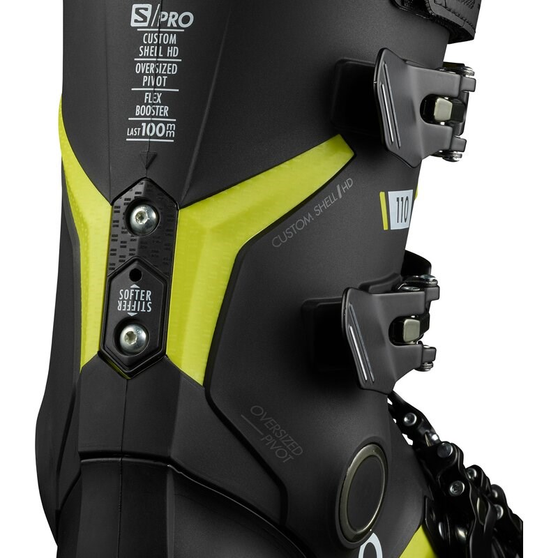 Salomon Herren Skischuhe - SCHWARZ/Säuregrün/Weiß