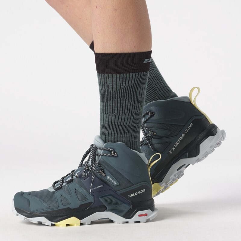 Salomon Damen Multifunktionsstiefel SHOES X ULTRA 4 MID GTX W - Sternengucker/Carbon/Steinblau