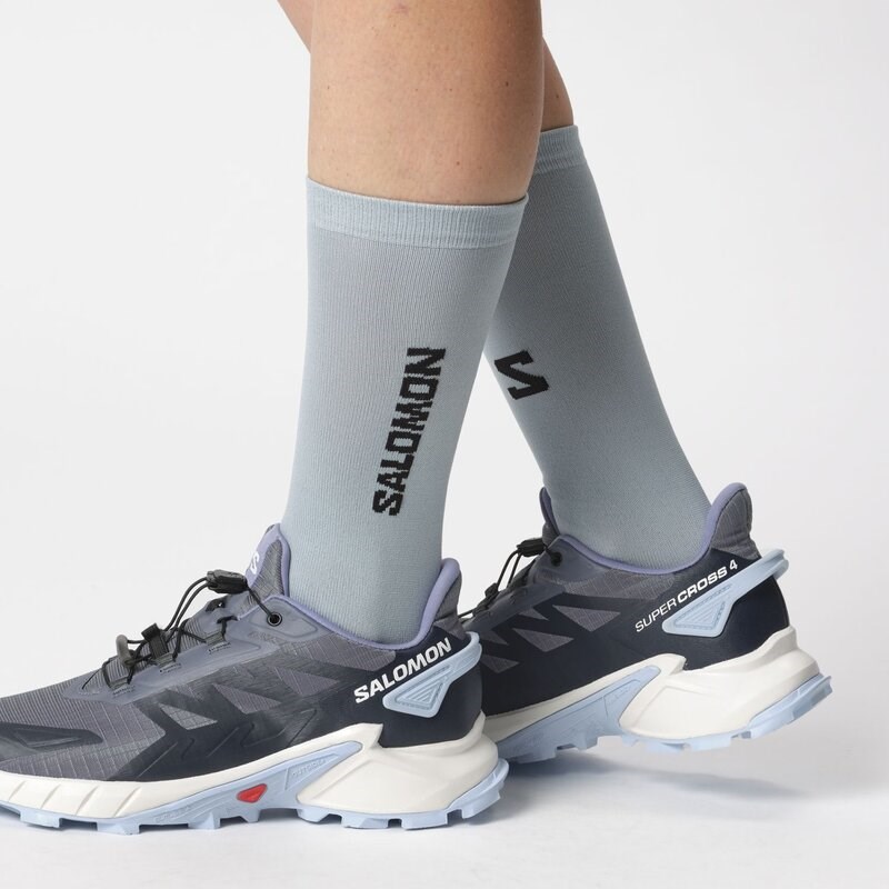 Salomon Damen Trailrunningschuhe SHOES SUPERCROSS 4 W - Grisaille/Weiß/Kaschmirblau