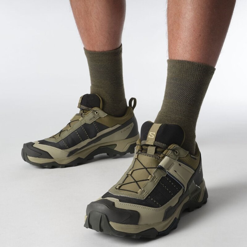 Salomon Herren Multifunktionsschuhe SHOES X ULTRA 5 GTX Martini - Martini Olive/Graugrün/Blue Night