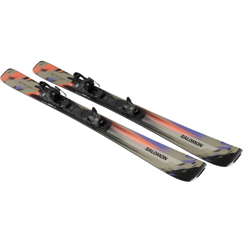 Salomon Herren All-Mountain Ski E STANCE 80 + M10 GW L80 - Kelp/Kapuzinerkresse/Schwarz