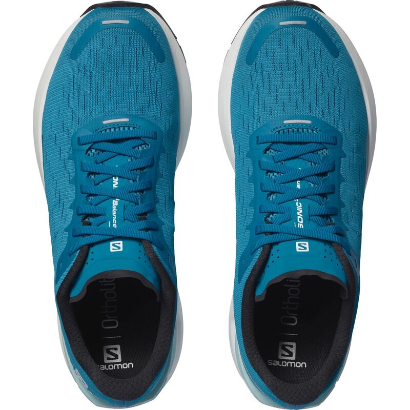 Salomon Herren Trainingsschuhe SONIC 3 - Fjordblau/Weiß/Schwarz