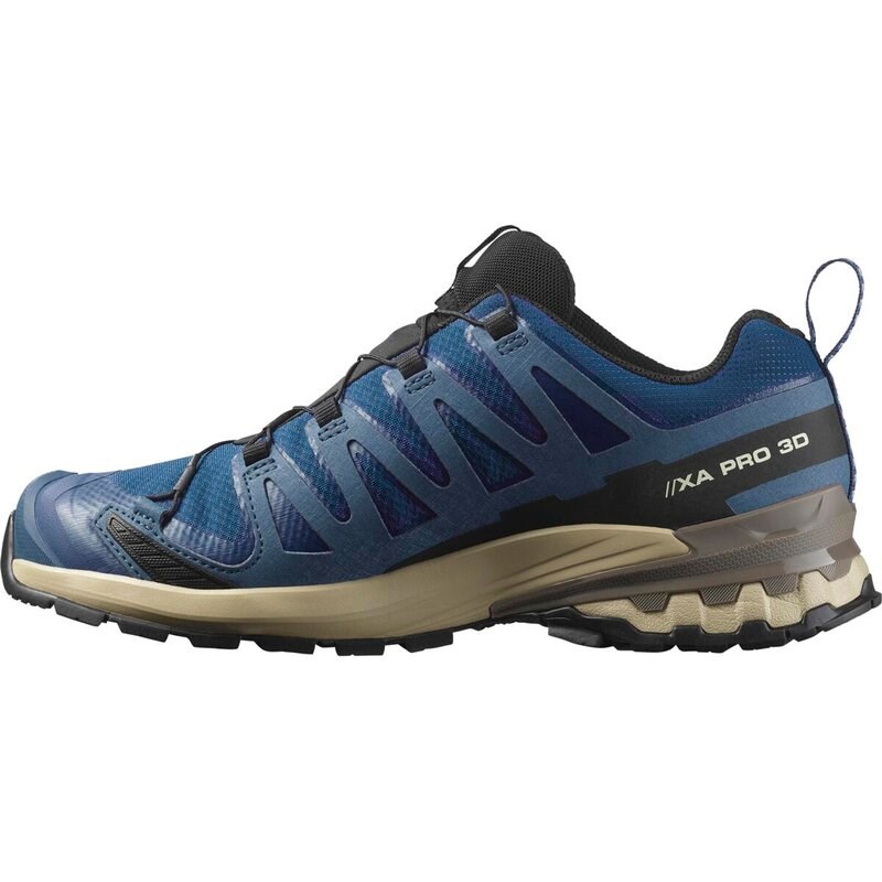 Salomon Herren Trailrunningschuhe SHOES XA PRO 3D V9 GTX - Poseidon/Weißer Pfeffer/Falke