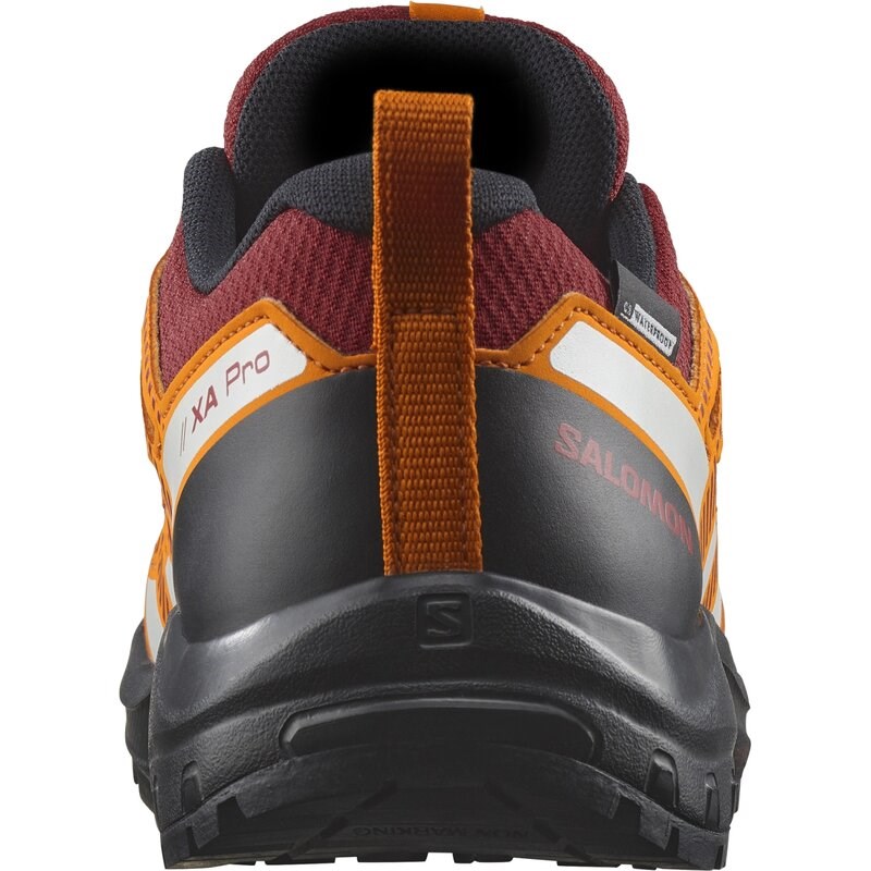 Salomon Kinder Multifunktionsschuhe SHOES XA PRO V8 CSWP J - Rote Dahlie/Schwarz/Orange Pfeffer