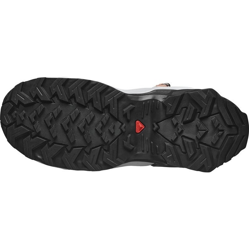 Salomon Kinder Trekkingstiefel SHOES X RAISE MID GTX J Ashes Of - Rosenasche/Pfirsichbeige/Teerose