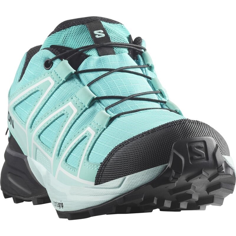 Salomon Kinder Trekkinghalbschuhe SHOES SPEEDCROSS WP J Blue - Blue Curaçao/Schwarz/Eisiges Aqua