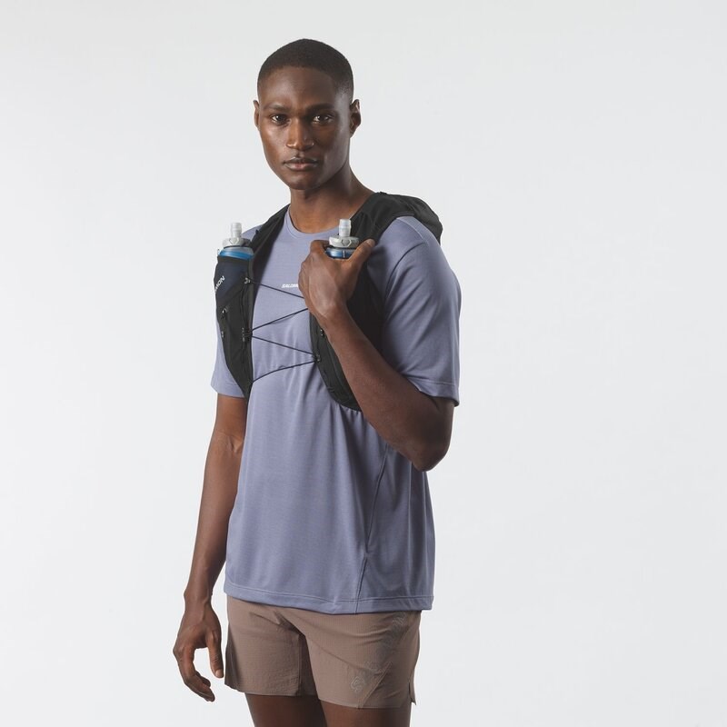 Salomon Rucksack ADV SKIN 12 SET - SCHWARZ