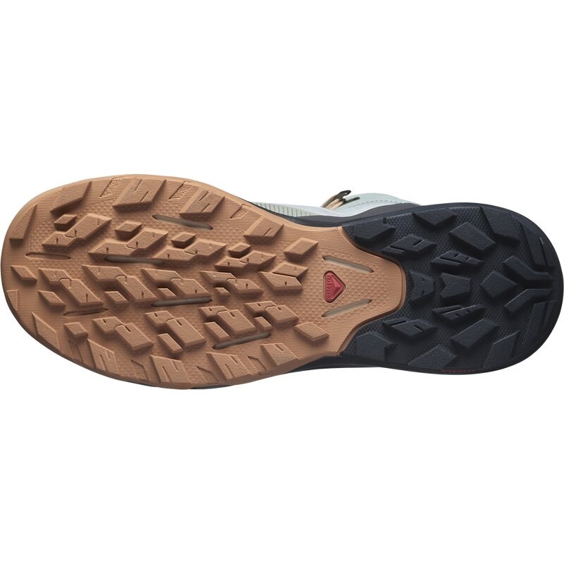 Salomon Damen Multifunktionsstiefel SHOES OUTpulse Mid GTX W Wrought - Schmiedeeisen/Ebenholz/Feuriges Orange