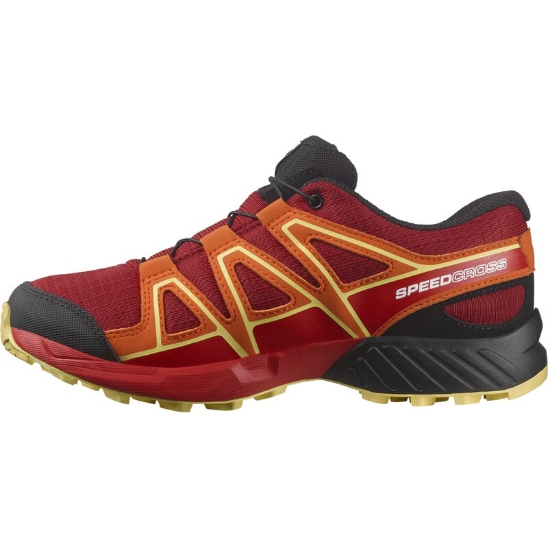 Salomon Kinder Multifunktionsschuhe SHOES SPEEDCROSS WP J Red - Rote Dahlie/Rotorange/Scharfes Grün