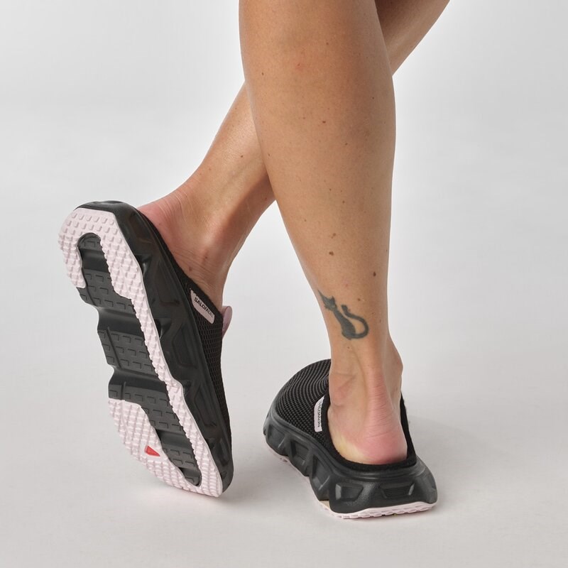 Salomon Damen Freizeitschuhe SHOES REELAX SLIDE 6.0 W - Schwarz/Schwarz/Wiegenrosa
